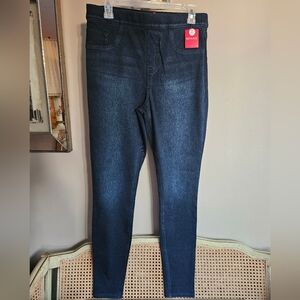 NWT SPANX Ankle Jeanish Leggings Indigo Denim - Size L